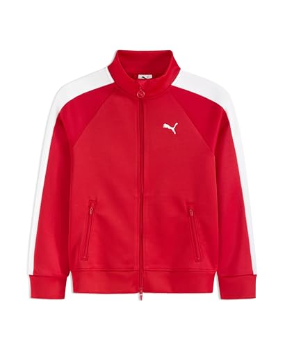 PUMA Boys' T7 Foundations Classic Track Jacket, Full Zip Closure