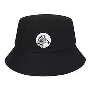 ZLYC Trendy Print Emmer Hoed voor Vrouwen Mannen Packable Zomer Reizen Strand Zonnehoeden