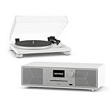 sonoro MEISTERSTÜCK (Gen.2) + Platinum Automatic EAS; Kompaktanlage mit CD Player (Airplay, Google Cast, Spotify, FM, DAB+); Plattenspieler mit automatischer Endabschaltung