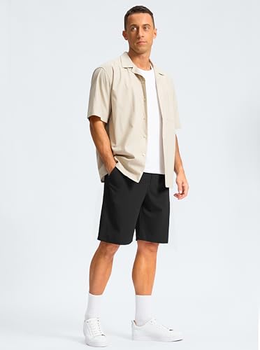 G Gradual Men's Casual Shorts 9" Lightweight Golf Shorts for Men Stretch with 3 Pockets Quick Dry Breathable Work Shorts 5