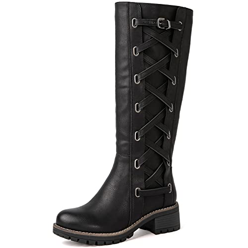 GLOBALWIN Women's Black Boots Fall Winter Fashion Boots Knee High Boots For Women 7M - image 1