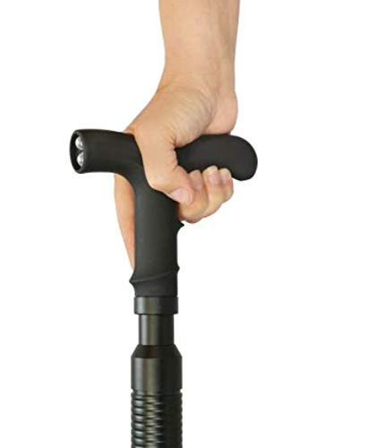 Zap 1 Million Voltage Covert Cane Concealed Stun Device With Flashlight #TOP1