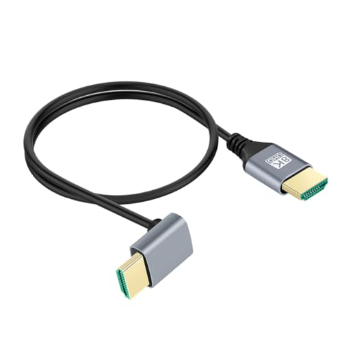ibasenice Male to Male Cord Tv Cable for Tv Computer Set- High .1 Video Wire Angled Connector