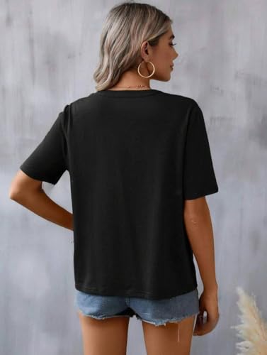 Mexican Shirts for Women Embroidered Tops Traditional Summer Blouse Floral Tunic V Neck Short Sleeve T Shirt4