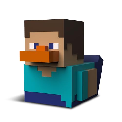 tubbz first edition steve collectible vinyl rubber duck figure - official minecraft merchandise - tv movies amp video games