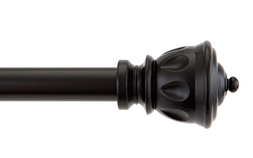 Preisvergleich Produktbild Kenney KN71669 Kiera Curtain Rod, 28"-48", Black