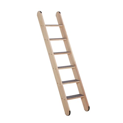 SHENGOCASE Solid Wood Wall Leaning Cat Ladder for Indoor Cats and Small Medium Dog Stair Step for Window Bed Wall Climbing Furniture (47.2)