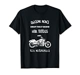 Divertidas motos impresionantes madres gotean F-BOMB tatuajes camiseta...