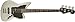 Squier by Fender Vintage Modified Jaguar Beginner Short Scale Electric Bass Guitar - Silver