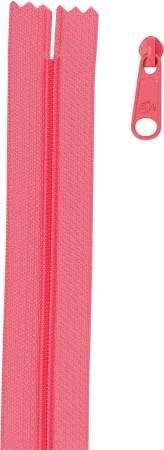 ByAnnie - Zippers by The Yard - 4 Yards of 16mm #4.5 Zipper Chain and 16 Ex-Large Colorful Pulls: ZIPYD-001 Coral
