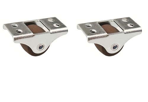 Roulettes pivotantes anti-rayure 0,5 pouce caoutchouc souple pour meuble lourd