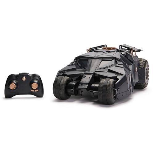 DC Comics - Batman Tumbler RC, ferngesteuertes Fahrzeug im Design der The Dark Knight Trilogie, Maßstab 1:15, für große und kleine Fans ab 4 Jahren