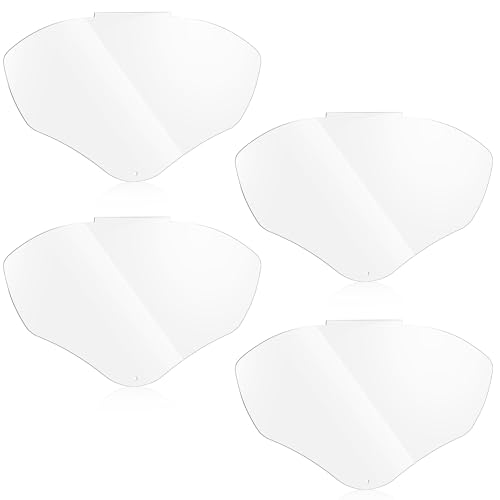 Image of Feekoon Face Shield Replacement Lens Compatible with S8555, Compatible with Honeywell/Uvex S8500/S8510 Face Shield, Protective Safety Visor Replacement, with Clear Polycarbonate, Anti-Fog(4 Pack)