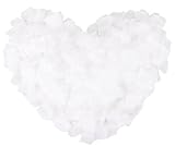 YoungLove 1000 Pieces White Rose Petals White Rose PetalsArtificial Fake Rose Petals Wedding Party D