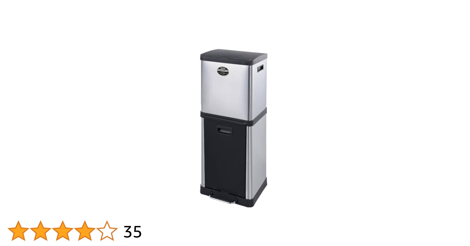 Amazon｜ダルトン(Dulton) 2コンパートメントビン 上段18L 下段