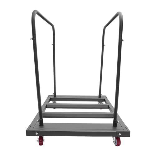 Carretilla plegable para mesas, capacidad 10 mesas, negra miniatura 6