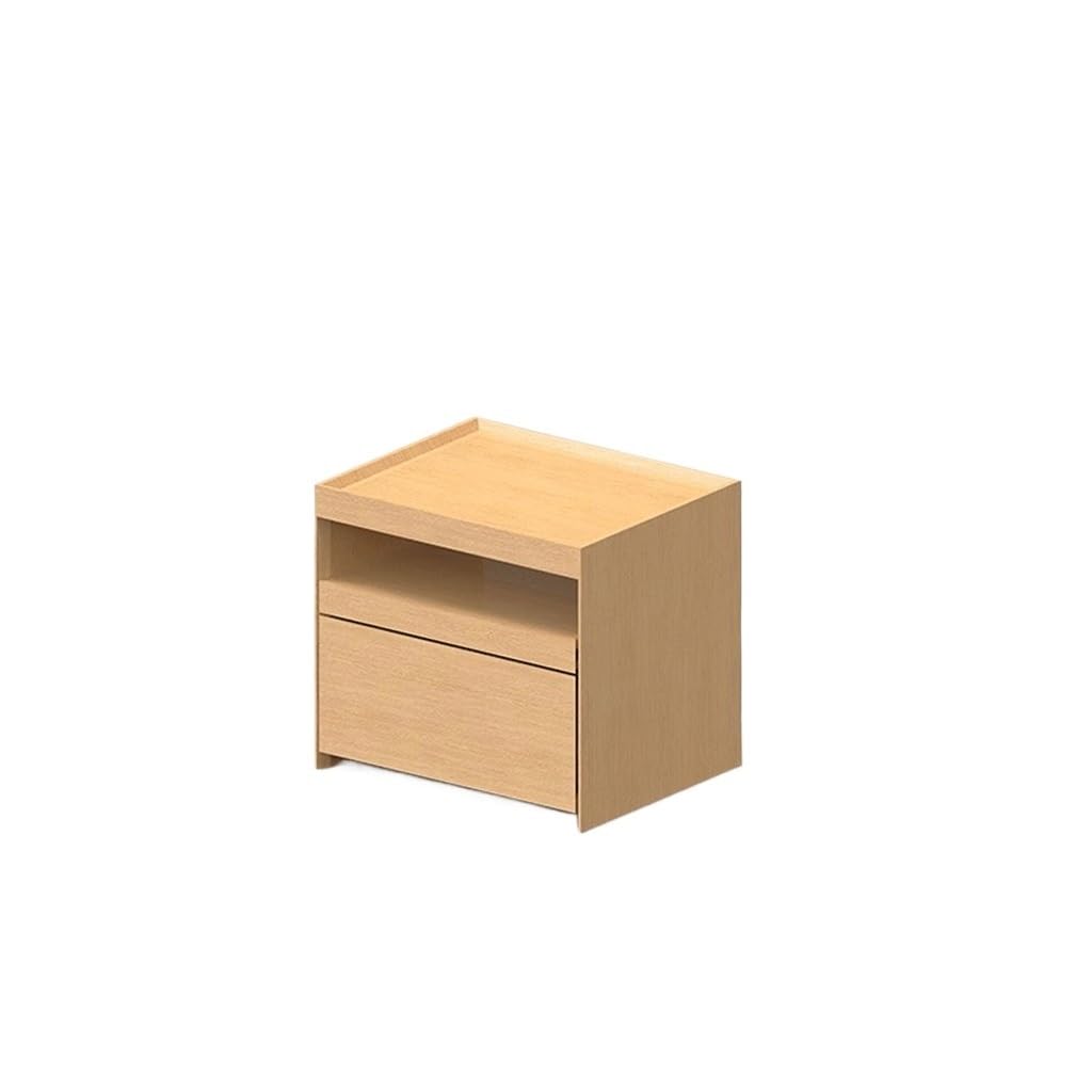 sdneNest Bedside Table Simple Bedside Table Minimalist Solid Wood Home Bedroom Bed Small Side Cabinet Bedside Tables for Bedroom