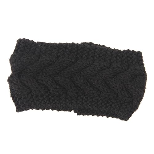 SAFIGLE Warm Knitted Headband Women Girls Knotted Hair Band Crochet Hair Accessories