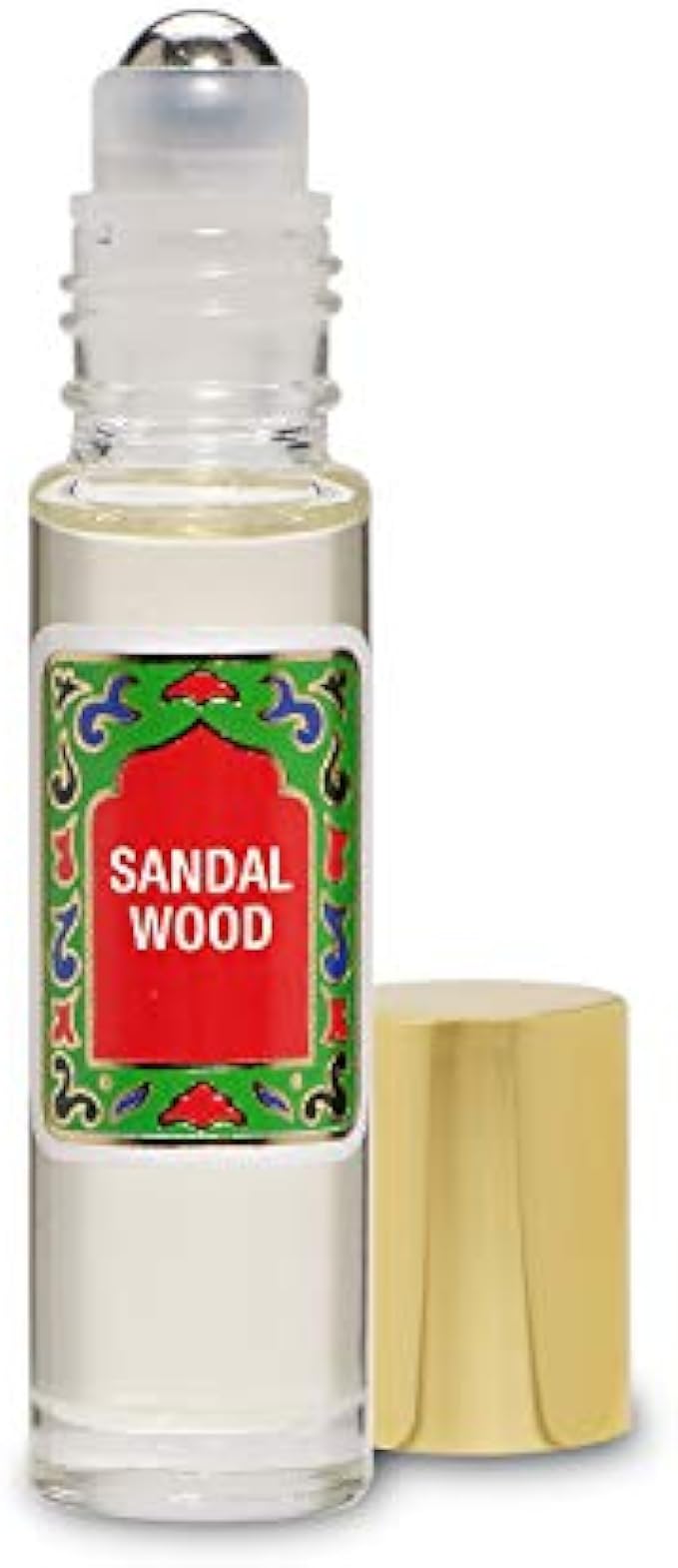 Sandalwood Perfume Oil Roll-On - Sandal Wood Fragrance Oil Roller (No Alcohol) Perfumes for Women and Men by Nemat Fragrances, 10 ml / 0.33 fl Oz