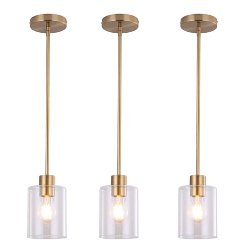 KLSS Brass Clear Glass Pendant Light