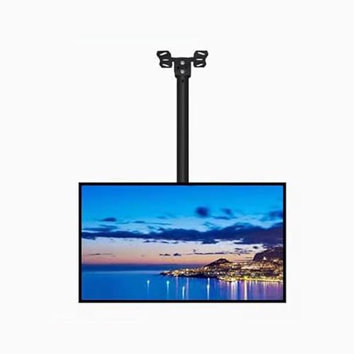 Support TV plafond réglable inclinaison hauteur télescopique pour écran 37 à 85 pouces