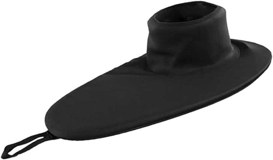 Waterproof Kayak Spray Skirt for Cockpit, Black Kayaking Accessory for Water Sports Protection