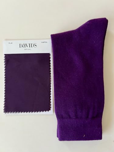 Men's Purple Dress socks,One size fits most men; Sock Size 10-13.2