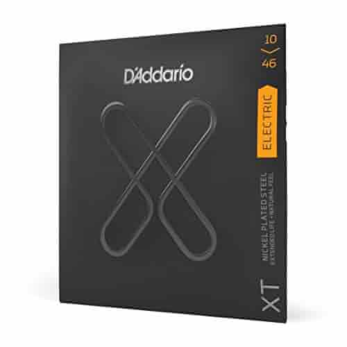 D'Addario 电吉他弦 XT 镍镀层 10-46 常规轻弦 6弦套装
