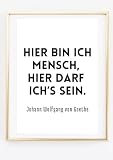 Din A4 Kunstdruck ohne Rahmen - Spruch Zitat Goethe Faust - 