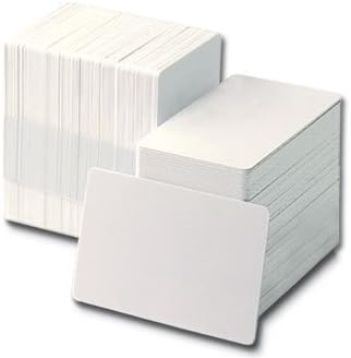 ACB 101-003-010a Blank PVC Plastic Id Card - White (Pack of 10)
