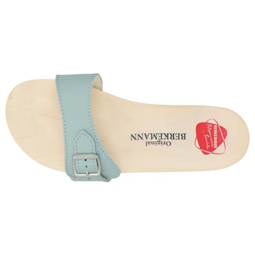 Sandalia de madera Berkemann azul pastel: postura saludable y ergonomía original 4