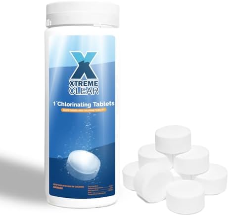 XtremeClear 1" Chlorine Tabs Swimming Pool Hot Tub & Spa Eliminat...