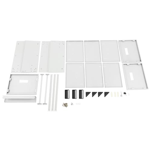 Abschließbarer Aktenschrank aus Metall mit 3 Kalbs-Design, mit Schlüssel, Büro, geräumig, oben, sicher, 46 x 62 x 103,1 cm, Weiß