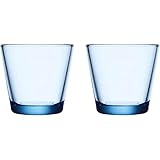 Capacità: 21 cl Iittala Kartio 1024679 - Set di 2 bicchieri da 21 cl, colore: Acqua