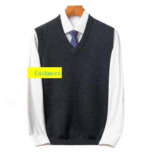 Men’S Wool Vest V-Neck Pullover Solid Color Knitted Sweater Sleeveless Thick Computer Knitted Daily Casual Tank Tops2