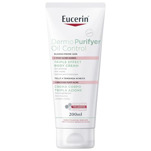 Eucerin Dermopurifyer Oil Control - Crema Corpo Tripla Azione, 200ml