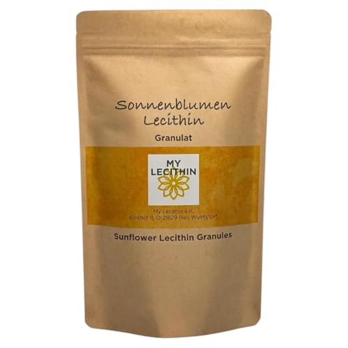 Gránulos de lecitina de girasol, producidos en Alemania, veganos, sin OGM, sin alérgenos (1000 g)