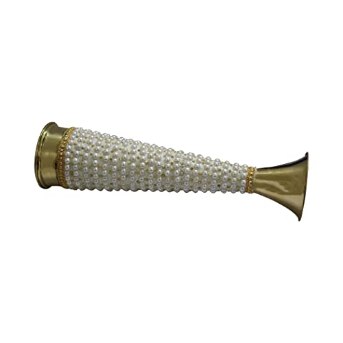 Vase en laiton sculpté main pour une décoration chic de table