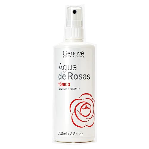 LABORATORIO GENOVE | Agua de Rosas Tónico Facial | Limpia el Rostro | Revitaliza y Tonifica la Piel de la Cara | 200 ml