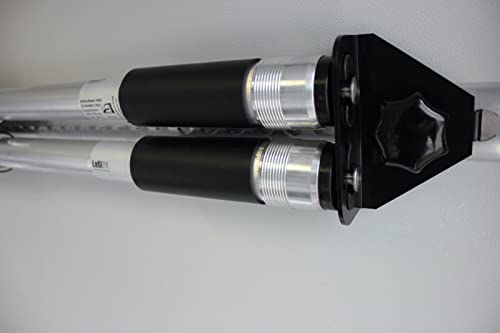 LOADCARE 4 x automatische spanband met oprolmechanisme, automatische sjorband met fittingen voor airline-rail, zwart, 2 meter x 25 mm, 125 daN, zelfoprollend LOADCARE 4 x automatische spanband met oprolmechanisme, automatische sjorband met fittingen voor airline-rail, zwart, 2 meter x 25 mm, 125 daN, zelfoprollend