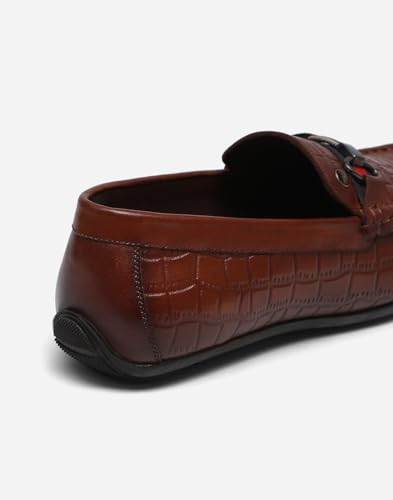 Image of Monte Carlo Mens Solid Slip on Genuine Leather Loafers (201820FW)