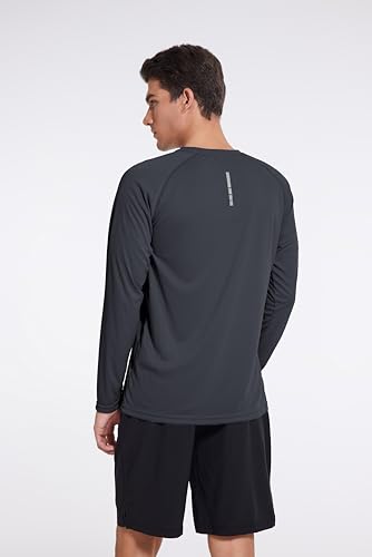 Men's UPF 50+ Sun Protection Shirts Rash Guard Long Sleeve Quick Dry Moisture Wicking Workouts Outdoor3