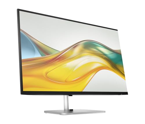 Image of HP Series 5 Pro 527pq 27 inch QHD IPS Monitor with 5ms Response Time, Anti Glare, Flicker Free, Pivot, VESA Mount (100mm), Displayport, HDMI & Dockztorm USB Port Expander, Silver /Black (9D9S0UT#ABA)