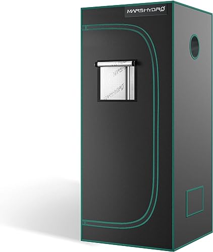 MARS HYDRO Grow Tent 60x60x140 CM Reflective Mylar Small Grow Tent with Removable Floor Tray View Window for Indoor Plant Grow Room for TS600/SP150