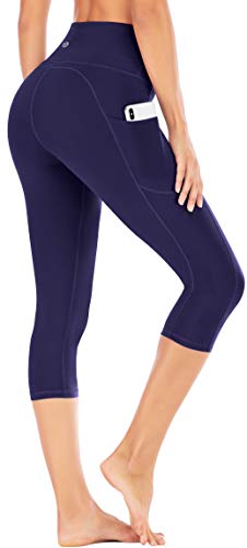Iuga high waisted yoga pants for women with pockets capri legging…