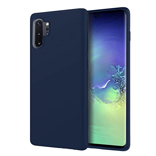 Image of LIRAMARK Liquid Silicone Soft Back Cover Case for Samsung Galaxy Note 10 Plus /Note 10+ (Blue)