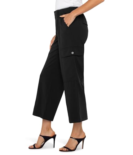 Liverpool Women's Hi-Rise Cargo Crop Straight Pant 26"3
