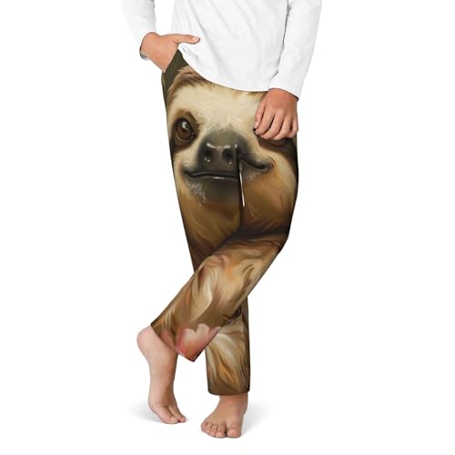 Cute Sloth Print Casual Wear Home Relaxation Soft Pajama Pants Women Men Trousers Themed Parties4