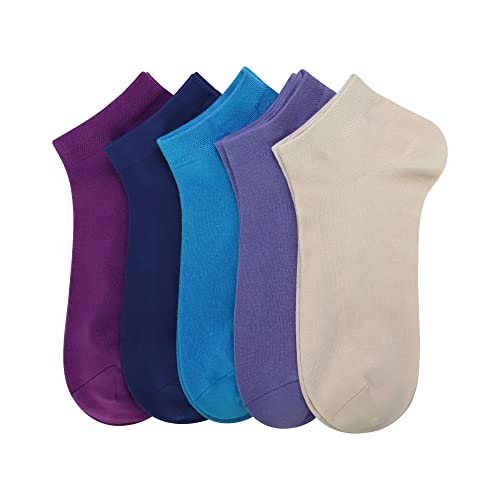Image of SERISIMPLE womens Colorful Ankle Socks Women Low Cut Ankle Socks, Assorted4, M