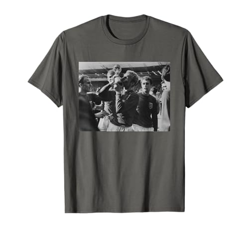 England 1966 World Cup Final Football Bobby Moore Trophy T-Shirt